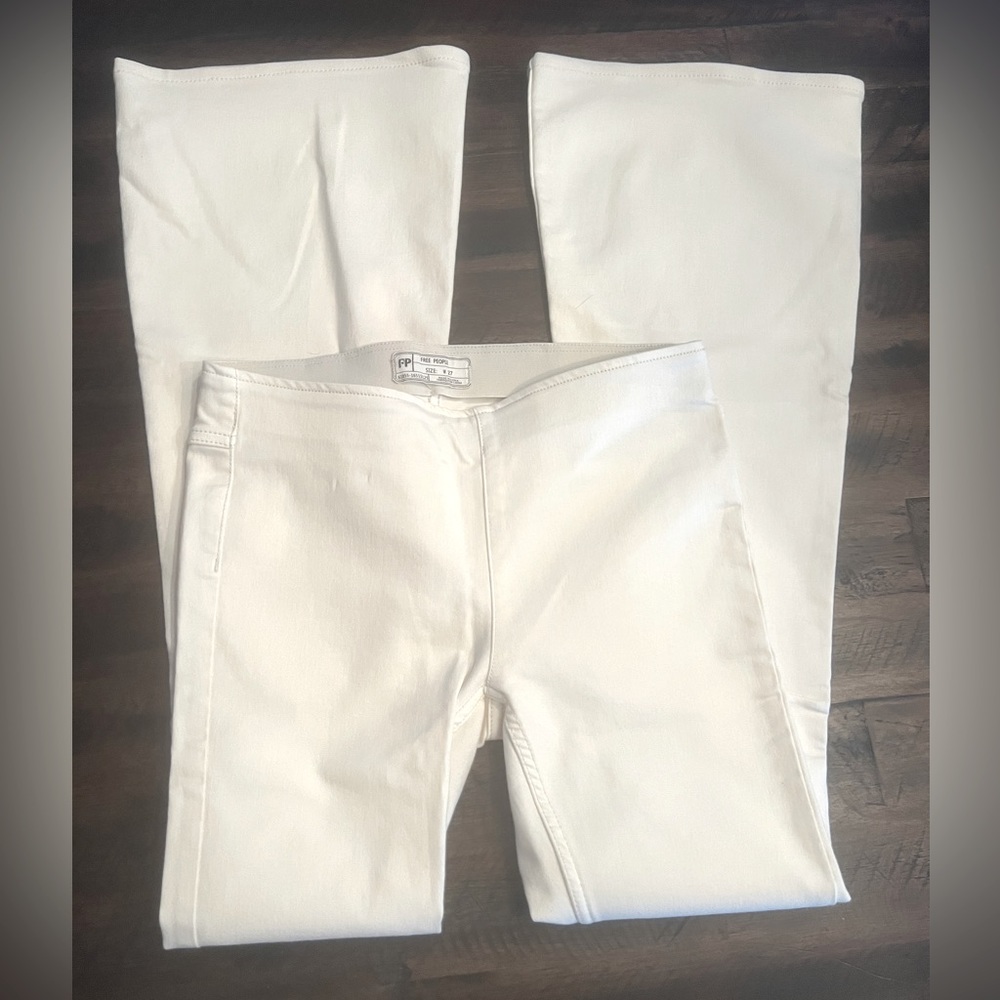 NWOT Free People Penny Pull On Winter White Jean Sz 27